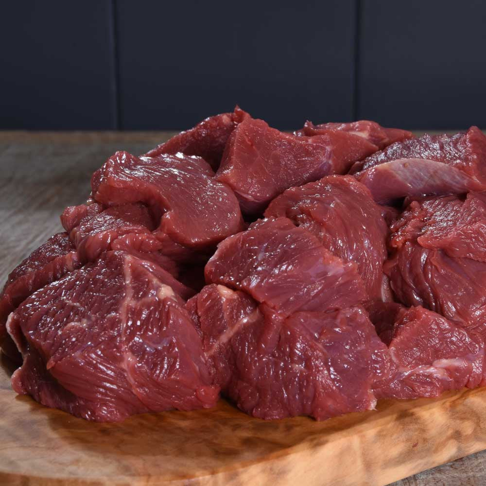 Braising beef is ideal for creating a dish which requires a slow cooked texture without it taking all day. Within just a couple of hours, you’ll have tender, yielding meat with rich deep flavour.

Perfect for creating the most hearty pies and stews, braising beef is the perfect ingredient for a shorter braise. 100% Grass Fed sourced locally from Surrey Farms and aged on the bone for 28 days to ensure maximum flavour.