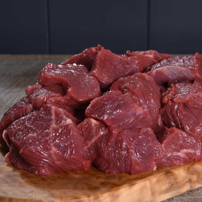 Braising beef is ideal for creating a dish which requires a slow cooked texture without it taking all day. Within just a couple of hours, you’ll have tender, yielding meat with rich deep flavour.

Perfect for creating the most hearty pies and stews, braising beef is the perfect ingredient for a shorter braise. 100% Grass Fed sourced locally from Surrey Farms and aged on the bone for 28 days to ensure maximum flavour.