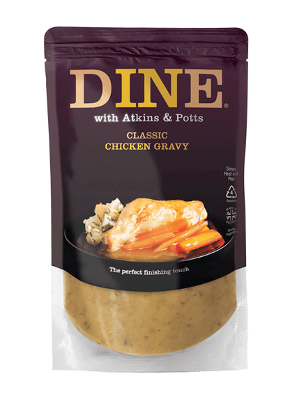 Made from British chicken stock this gravy can be heated and poured over roast pan fried or grilled free-range chicken.