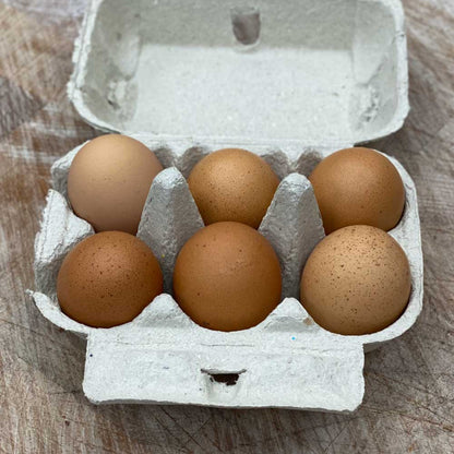 6 Large Free Range Eggs locally sourced from Chapel Farm.