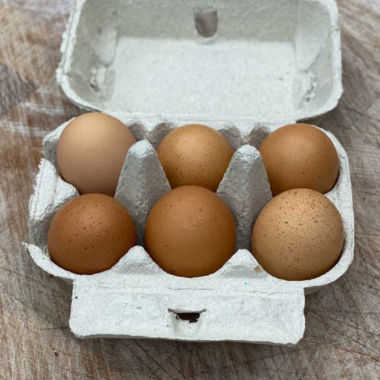 6 Large Free Range Eggs locally sourced from Chapel Farm.