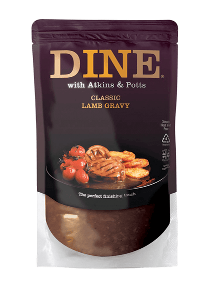 DINE IN Lamb Gravy is made with love and quality ingredients for you to create a special meal at home. Real food and time to enjoy it. Use this delicious gravy to make shepherd’s pie or as a base for stews casseroles pies or a classic lamb hotpot. Try shredding leftover roast lamb mix into the gravy and serve with rice.